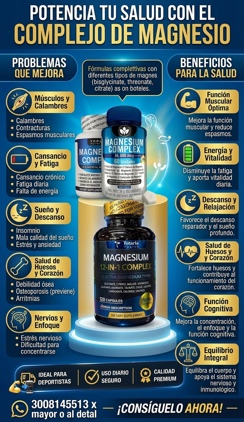 Magnesio: el mineral que el 80% de las personas necesita y no sabe