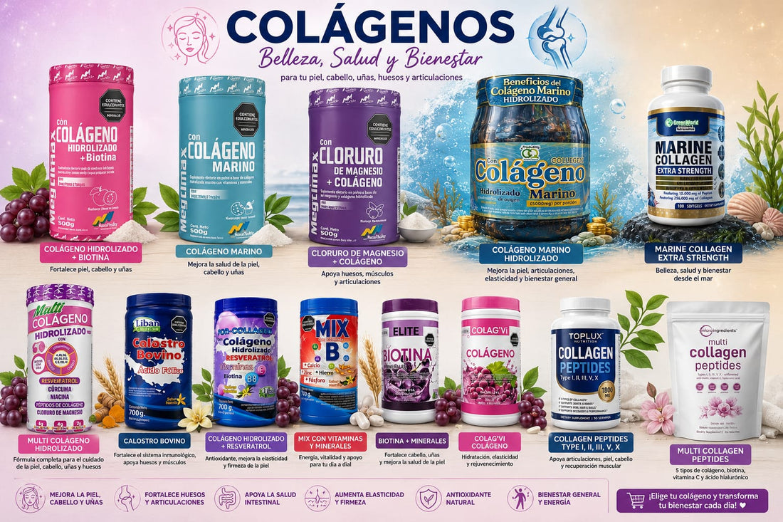 ¿Qué tipo de colágeno necesitas según tu edad y objetivo?