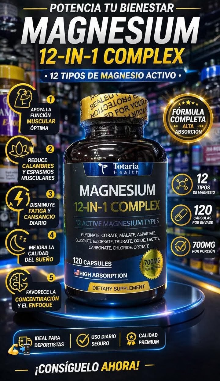 Magnesium 12-in-1 Complex: La Armadura Mineral Definitiva