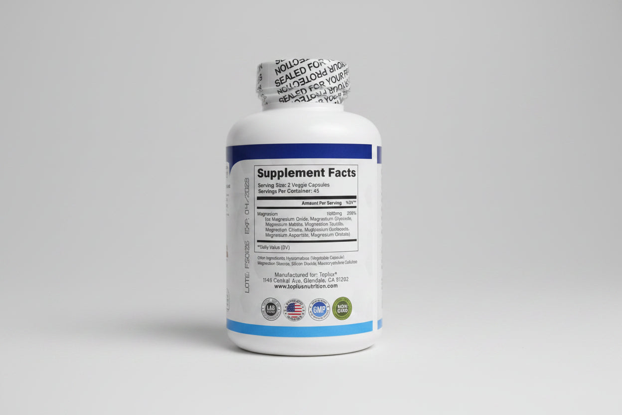 Magnesium Complex 1000mg – Potencia Máxima con 8 Formas Esenciales