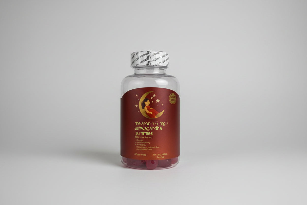 Dulces Sueños, Mente Calma: Melatonina 6mg + Ashwagandha 🌙✨