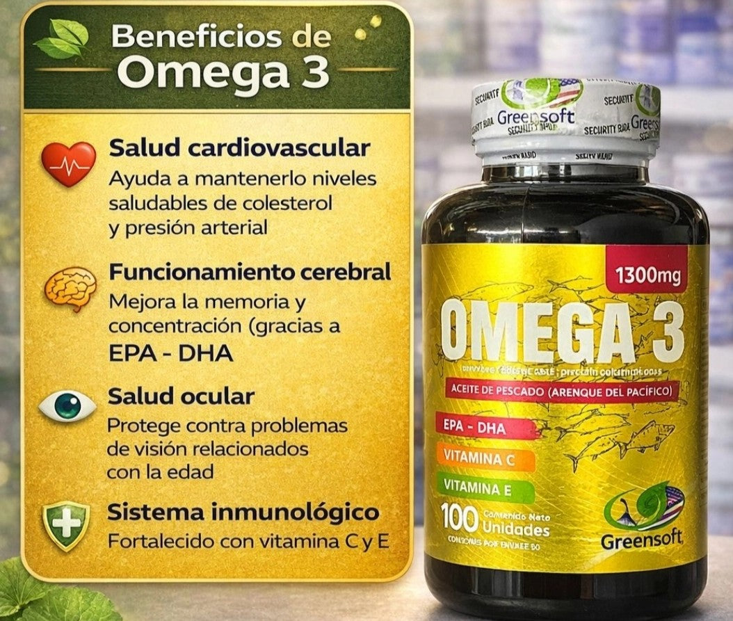 Omega 3 Premium 1300mg: Salud Integral en cada Cápsula