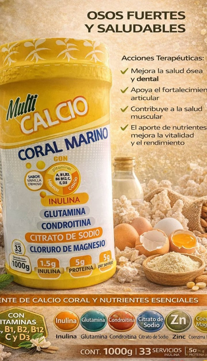 Fortalece tu cuerpo desde el interior con Multi Calcio Coral Marino