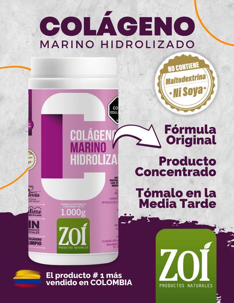 COLÁGENO MARINO HIDROLIZADO ZOI: Belleza y Fuerza desde el Interior