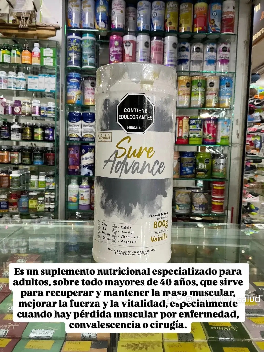 Recupera tu Fuerza, Vitalidad y Masa Muscular con Sure Advance Vainilla