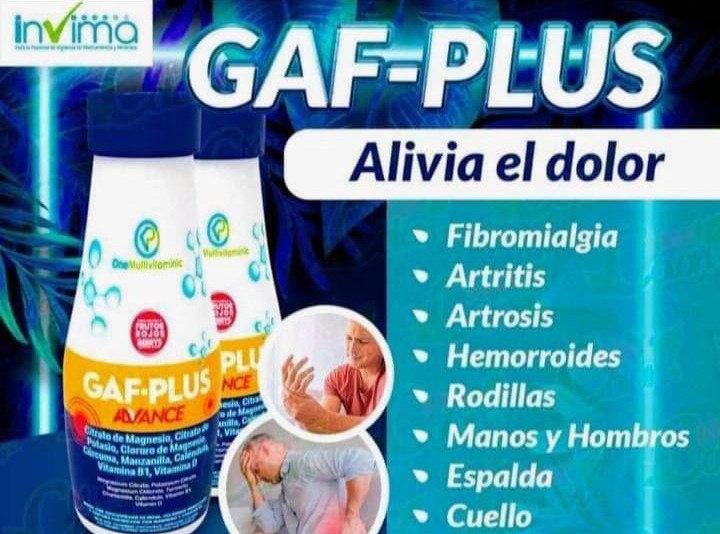 GAF-PLUS AVANCE: Alivio y Bienestar Integral Tu aliado natural contra el dolor y la inflamación