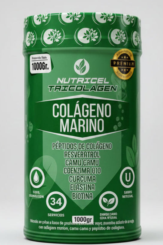Nutricel Tricolagen – Colágeno Marino Premium (1000 gr)