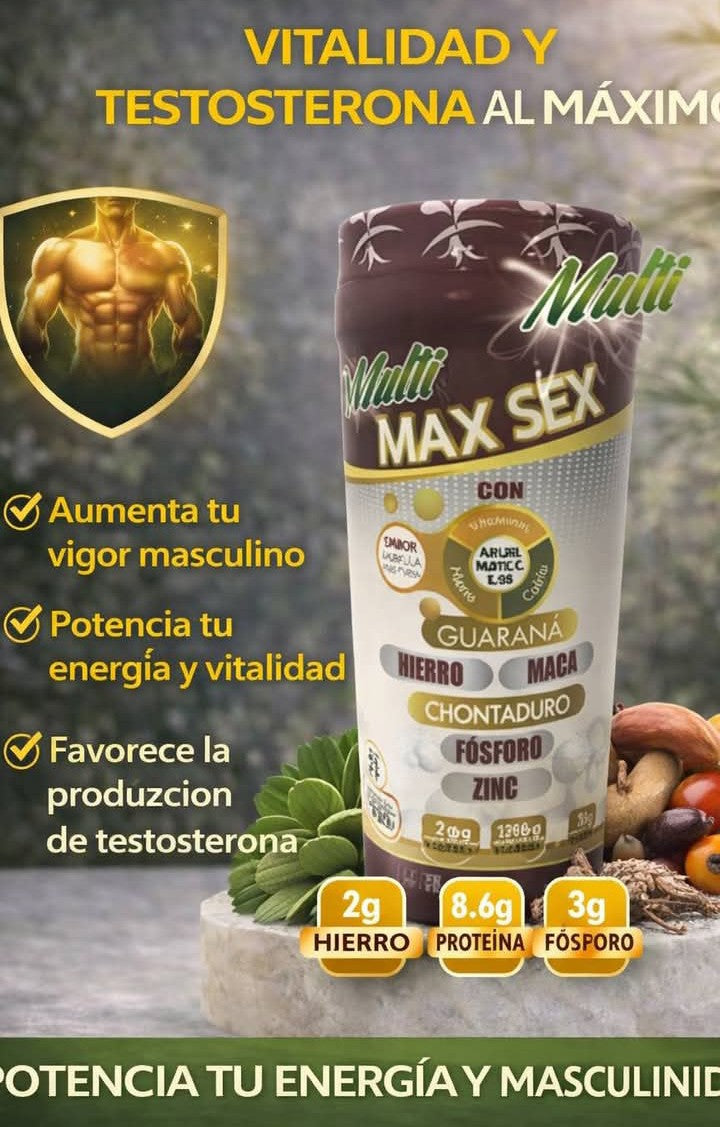 Multi Max Sex: Vitalidad y Testosterona al Máximo Potencia tu energía, vigor y masculinidad de forma natural