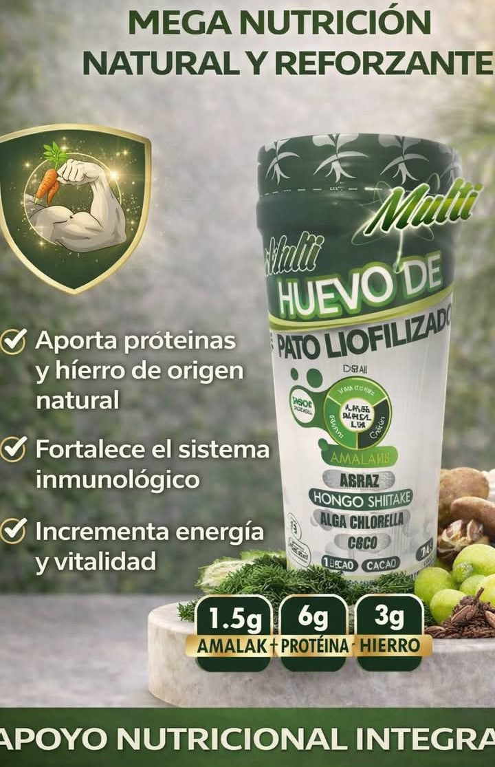 Multi Huevo de Pato Liofilizado: Mega Nutrición Integral