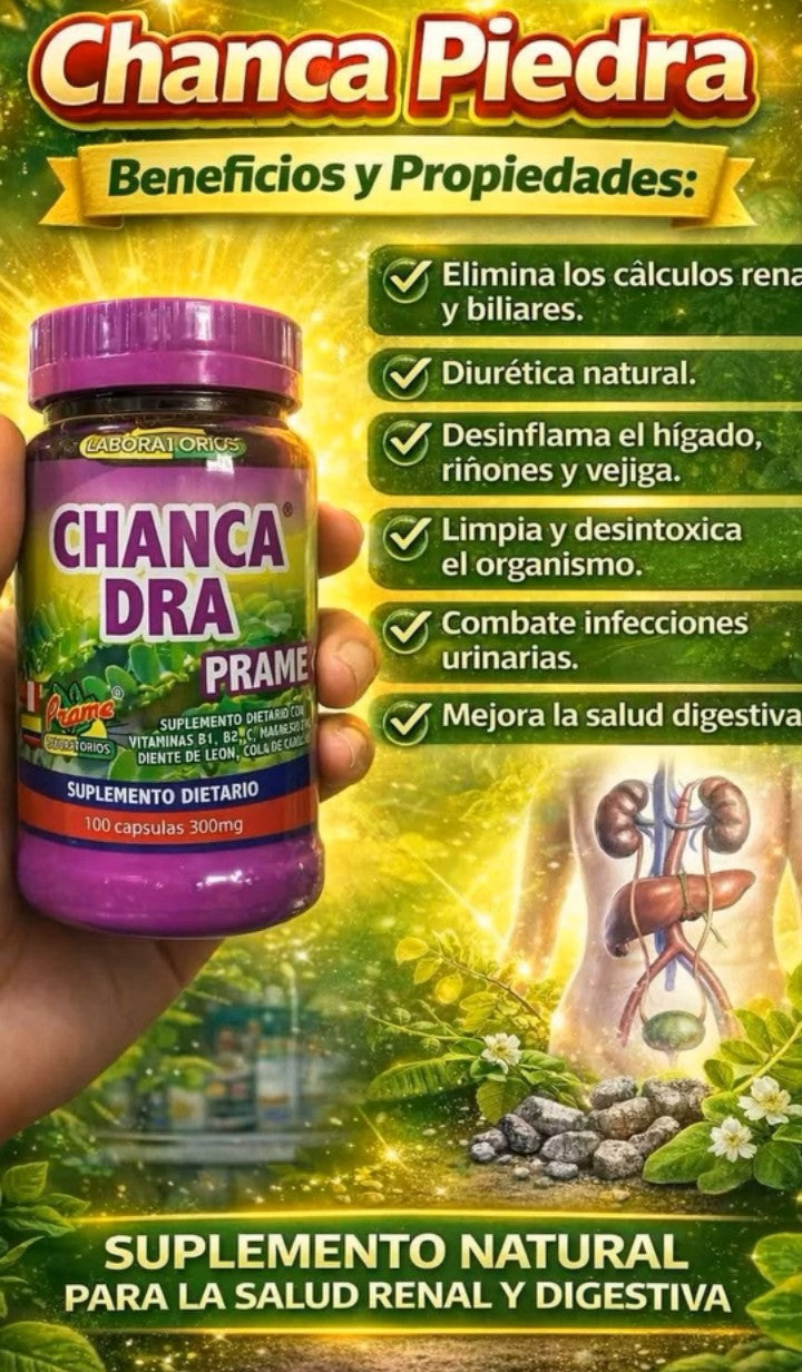 Chanca Piedra PRAME: Salud Renal y Digestiva Natural