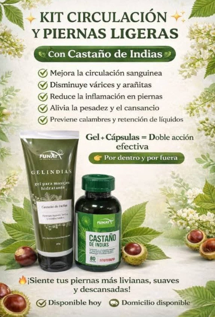 Circulación y Piernas Ligeras (Castaño de Indias) KIT